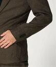 (M)リネンブレンドヘリンボーンスーツジャケット