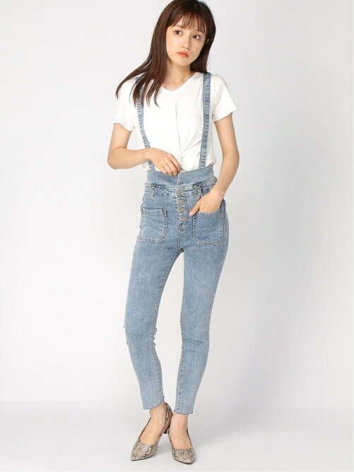 Anap Anap サスペンダー付きハイウェストデニムスキニーパンツ Rakuten Fashion 楽天ファッション 旧楽天ブランドアベニュー 9043 Anap Anap サスペンダー付きハイウェストデニムスキニーパンツ Rakuten Fashion 楽天ファッション 旧楽天ブランドアベニュー 9043