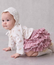 petit main レースフリルパンツ ナルミヤオンライン マタニティウェア・ベビー用品 ベビートップス ホワイト グレー ピンク