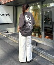 【DOGS】ユニセックスアニマル刺繍ロゴ半袖TEE