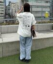 【DOGS】ユニセックスアニマル刺繍ロゴ半袖TEE