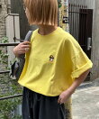 【DOGS】ユニセックスアニマル刺繍ロゴ半袖TEE