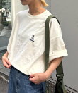 【DOGS】ユニセックスアニマル刺繍ロゴ半袖TEE