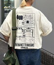 【DOGS】ユニセックスアニマル刺繍ロゴ半袖TEE