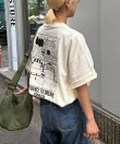 【DOGS】ユニセックスアニマル刺繍ロゴ半袖TEE