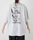 【DOGS】ユニセックスアニマル刺繍ロゴ半袖TEE
