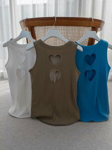 �ySALE�^45%OFF�zKatrin TOKYO cup-in heart american sleeve tops �J�g�����g�E�L���E �g�b�v�X �m�[�X���[�u�E�^���N�g�b�v �x�[�W�� �z���C�g �u���[�y���������z