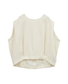 【SALE／50%OFF】PLAIN PEOPLE ダブルガーゼコクーンシルエットショート丈トップス プレインピープル トップス シャツ・ブラウス ホワイト ブルー ブラック カーキグリーン【送料無料】