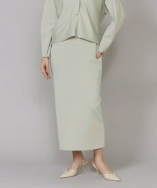 【SALE／60%OFF】Le Souk Aラインニットスカート イネド スカート ロング・マキシスカート グリーン ブラック【送料無料】