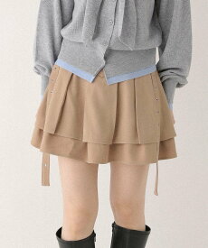 【SALE／58%OFF】Heather アイレットプリーツミニスカート ヘザー スカート ミニスカート ブラック ベージュ