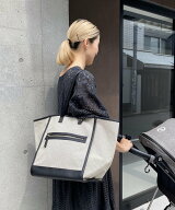 SOLPRESA バイカラーキャンバスマザーズバッグ(L) スーパーサンクスボックス マタニティウェア・ベビー用…