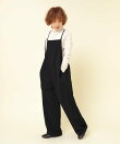 O0729 コットンウールツイルイージーサロペット