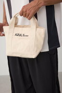 AZUL BY MOUSSY ロゴ刺繍ミニトートバック アズールバイマウジー バッグ その他のバッグ グレー ブラック…