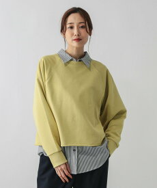 【SALE／50%OFF】GLOBAL WORK 乾きやすいカラースウェットプルオーバー/580961 グローバルワーク トップス スウェット・トレーナー イエロー ブルー グレー ブラック ピンク