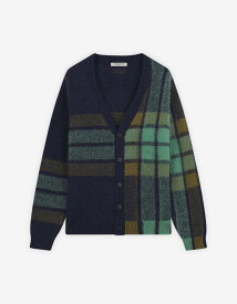 【SALE／50%OFF】Maison Kitsune Maison Kitsune/(M)【公式】Maison Kitsune GRAPHIC CHECK INTARSIA CARDIGAN メゾン キツネ アーカイブス トップス カーディガン【送料無料】