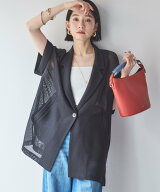 DOUX ARCHIVES 【ロングHIT/名品】メッシュフレンチスリーブジャケット/ ドゥアルシーヴ ジャケット・ア…