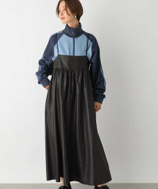 【SALE／55%OFF】LEPSIM 切り替えギャザーキャミワンピース レプシィム ワンピース・ドレス ワンピース ブラック ベージュ