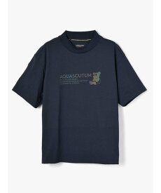 Aquascutum GOLF GOLF - マーブルベアLOGOプリントTシャツ(UNISEX) アクアスキュータム トップス カットソー・Tシャツ ブルー ネイビー ホワイト【送料無料】