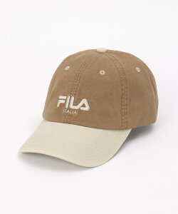 notch. FILA 2 TONE 6P CAP mb` Xq ̖̑Xq bh O[ uEyz