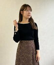 2025秋冬新作 配色袖スリットリブニット