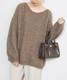 SLOBE IENA 《追加3予約》TRICOTS JEAN MARC/トリコットジーンマルク SLOBE別注 PO KNIT スローブ イエナ トップス ニット ホワイト ピンク ベージュ【送料無料】