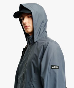AIGLE �����h�� PERTEX 2.5���C���[ ���C�g�E�F�C�g�W���P�b�g / �t�[�h���O���� �G�[�O�� �W���P�b�g�E�A�E�^�[ �}�E���e���p�[�J�[ �u���b�N �O���[�y���������z