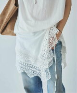 plage Cotton lace スカーフ プラージュ ファッション雑貨 スカーフ・バンダナ ブラック ホワイト【送料…