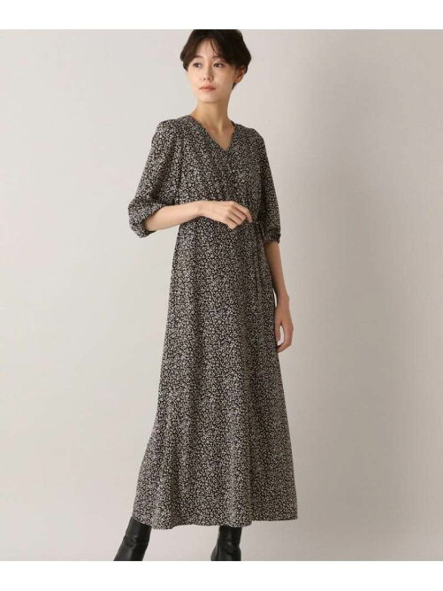 Aquagirl 洗える フラワープリントロングワンピース Rakuten Fashion 楽天ファッション 旧楽天 ブランドアベニュー Br6046