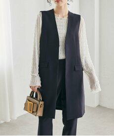 【SALE／8%OFF】Ranan Ranan/(W)＜2点セット＞ロングジレセットアップ ラナン スーツ・フォーマル セットアップスーツ ブルー グレー ブラック ベージュ ネイビー【送料無料】