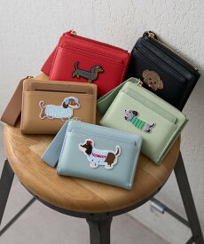 RMAF 【WEB限定】カードケース付,犬刺繍ウォレット リマインドミーアンドフォーエバー インテリア・生活雑貨 その他のインテリア・生活雑貨 ブラック レッド ブルー