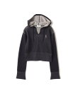 atmos pink Plating Knit Hoodie CHARCOAL