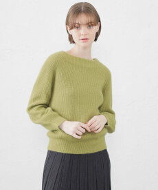 【SALE／50%OFF】MACKINTOSH PHILOSOPHY 【WEB限定】ヘアリーボートネックニット マッキントッシュ フィロソフィー トップス ニット グリーン ブラック パープル ベージュ【送料無料】