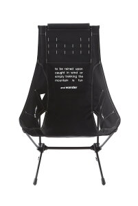 and wander Helinox × and wander folding chair two �A���h�����_�[ �X�|�[�c�E�A�E�g�h�A�p�i �A�E�g�h�A�E���W���[�E�L�����v�p�i �u���b�N�y���������z