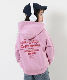 【SALE／5%OFF】devirock デビラボ プリント裏起毛プルパーカー デビロック トップス パーカー・フーディー グレー