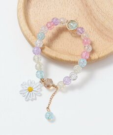 apres les cours お花ブレスレット エフオーオンラインストア アクセサリー・腕時計 ブレスレット・バングル ピンク