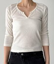 El mar リブスキッパー7分袖Tシャツ