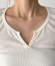 El mar リブスキッパー7分袖Tシャツ
