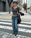 El mar リブスキッパー7分袖Tシャツ