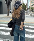 El mar リブスキッパー7分袖Tシャツ