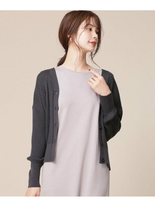 Nano Universe 毛玉レスニット リブケーブルカーディガン Rakuten Fashion 楽天ファッション 旧楽天ブランドアベニュー Bj3048