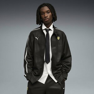 PUMA �����Y �t�F���[�� T7 �I�[�o�[�T�C�Y �g���b�N�W���P�b�g Ferrari T7 Oversized Jkt �v�[�} �W���P�b�g�E�A�E�^�[ ���̑��̃W���P�b�g�E�A�E�^�[ �u���b�N�y���������z