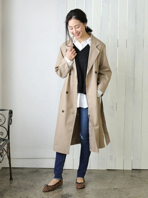 E Hyphen World Gallery ルーズトレンチコート Rakuten Fashion