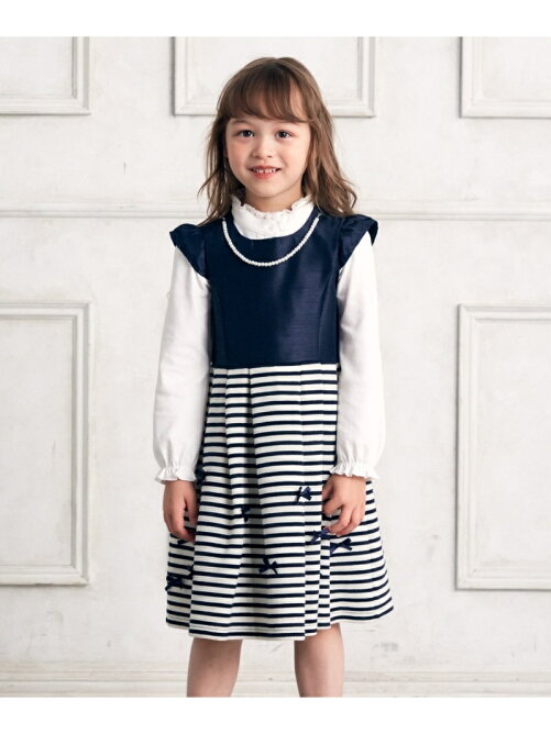 Any Fam 110 130 セレモニーリボンモチーフ付きワンピース Rakuten Fashion 楽天ファッション 旧楽天ブランドアベニュー Ab3049