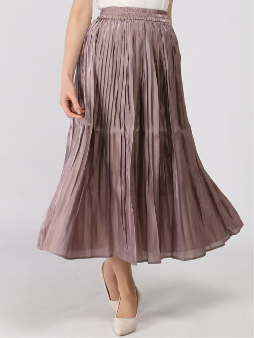 Antiqulothes W オーロラサテン プリーツスカート Rakuten Fashion 楽天ファッション 旧楽天 ブランドアベニュー Aj0049