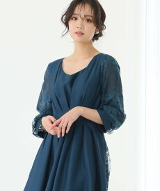 PourVous フォーマルお呼ばれ パーティードレス結婚式 オケージョンドレス二次会 ワンピース プールヴー ワンピース・ドレス ドレス ピンク ネイビー ブルー ブラック【送料無料】