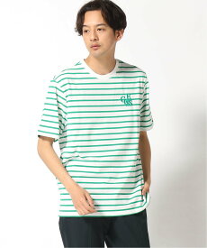 【SALE／50%OFF】GUESS GUESS ロゴTシャツ (M)Logo Tee ゲス トップス カットソー・Tシャツ グリーン ネイビー【送料無料】