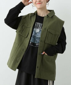 【SALE／35%OFF】LEPSIM 【産前・産後対応】マタニティ/ミリタリーベスト レプシィム マタニティウェア・ベビー用品 その他のマタニティグッズ カーキ ブラック【送料無料】