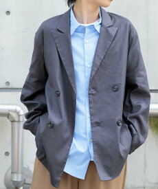 【SALE／66%OFF】URBAN RESEARCH ITEMS 『セットアップ対応』Linen Blend Double Jacket アーバンリサーチアイテムズ ジャケット・アウター テーラードジャケット・ブレザー ブラウン【送料無料】