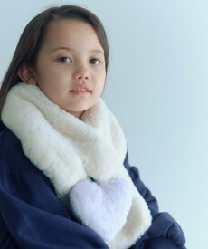 【SALE／30%OFF】UNITED ARROWS green label relaxing フェイクファー ハートモチーフ マフラー ユナイテッドアローズ グリーンレーベルリラクシング ファッション雑貨 マフラー・ストール・ネックウォーマー グリーン ホワイト ピンク