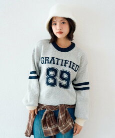 【SALE／20%OFF】Lovetoxic モヘアタッチジャガードプルオーバー ナルミヤオンライン トップス ニット ネイビー グリーン ブルー ホワイト グレー